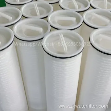 High flow folding filter element